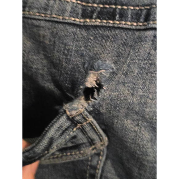 Men's TK Axel Slim Boot Jeans Size 36x32 Blue Denim - Picture 6 of 9